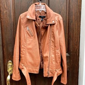 Faux leather jacket